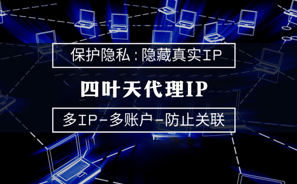 【白山代理IP】代理服务器的类型有哪些？四叶天代理IP怎么样